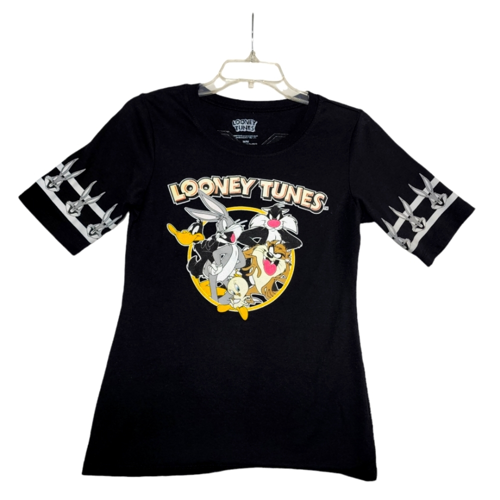 Women's  Black and Gold Looney Tunes Top